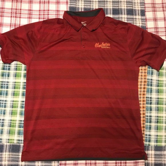 Nike Other - College of Charleston stripped Basketball Polo
